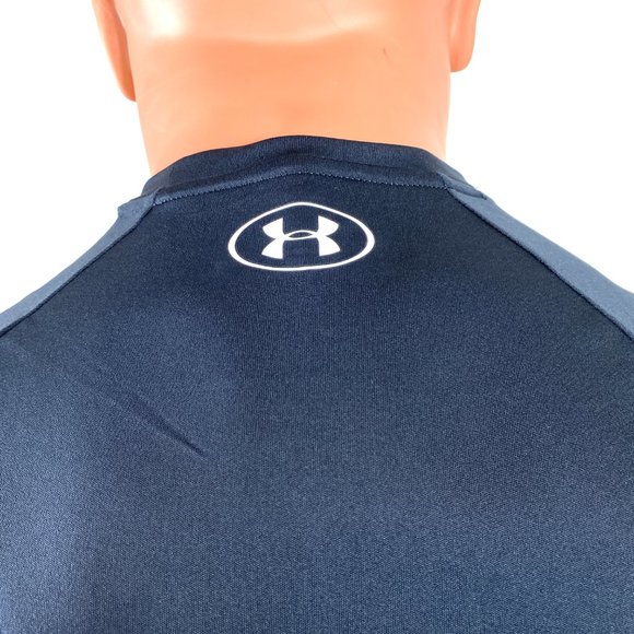 🌿Sale🌿 Under Armour Velocity Graphic Black Logo T Shirt Men Size L 1351777 001 - Picture 4 of 7